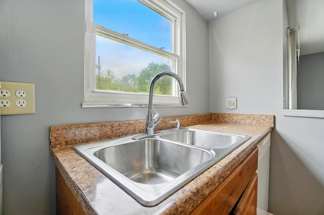 kitchen view of a sink