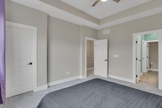 1242 N Grant Ave, Columbus, OH 43201 - unfurnished bedroom featuring carpet, baseboards, and a ceiling fan