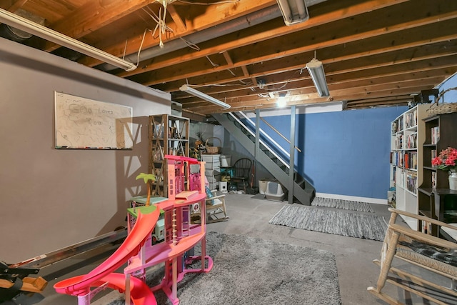 12164 Twincreek Dr, Pickerington, OH 43147 - unfinished below grade area with stairs