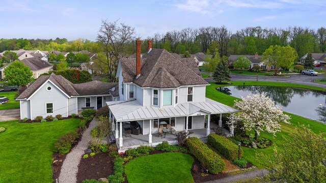 1452 W Cook Rd, Mansfield, OH 44906 - aerial view of residential area featuring a large body of water