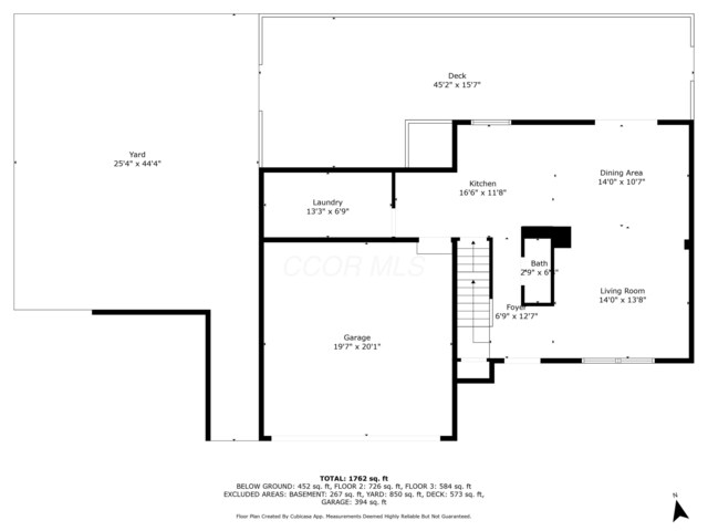 5744 Burcale Dr, Galloway, OH 43119 - property floor plan