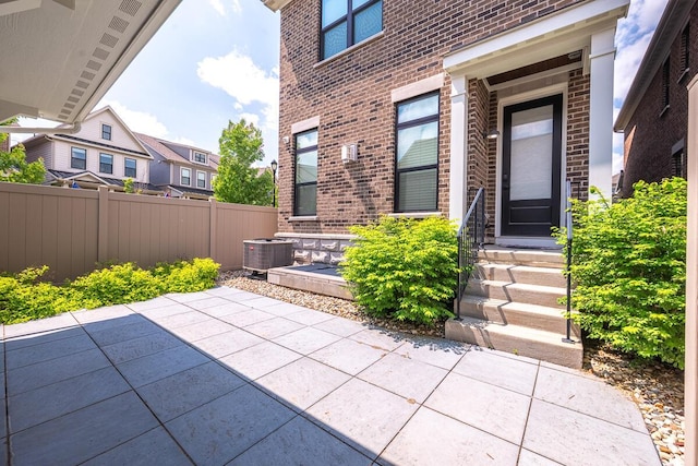 959 Hudson Xing, Columbus, OH 43212 - view of patio / terrace featuring central AC unit and a residential view