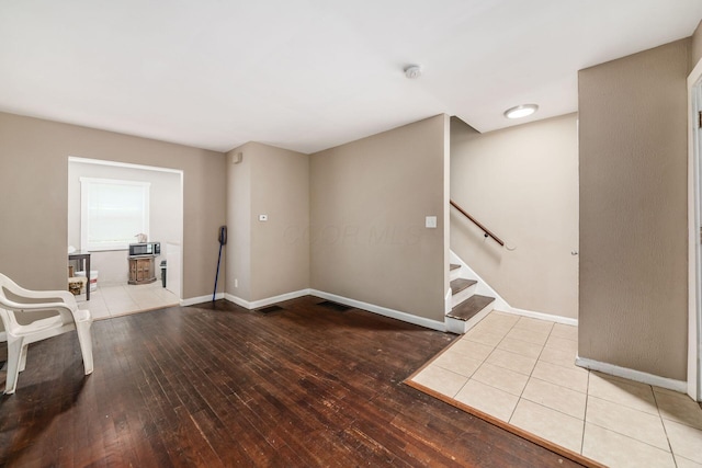 922-924 Geers Ave, Columbus, OH 43206 - entryway with hardwood / wood-style floors, baseboards, and stairway