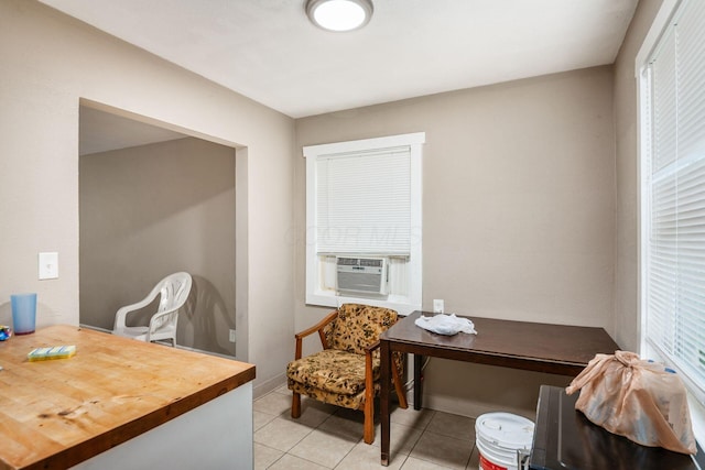 922-924 Geers Ave, Columbus, OH 43206 - office featuring cooling unit, light tile patterned flooring, and baseboards