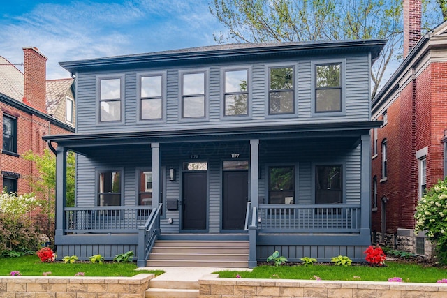 1177 Franklin Ave, Columbus, OH 43205 - american foursquare style home with covered porch