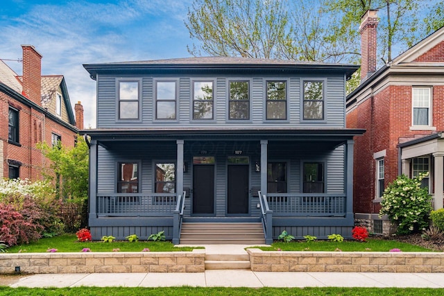 1177 Franklin Ave, Columbus, OH 43205 - view of front of property with covered porch