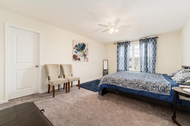 8123 Comstock Ter NW, Pickerington, OH 43147 - carpeted bedroom with baseboards and ceiling fan