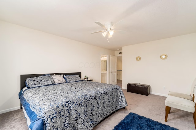 8123 Comstock Ter NW, Pickerington, OH 43147 - bedroom featuring carpet flooring, baseboards, and ceiling fan