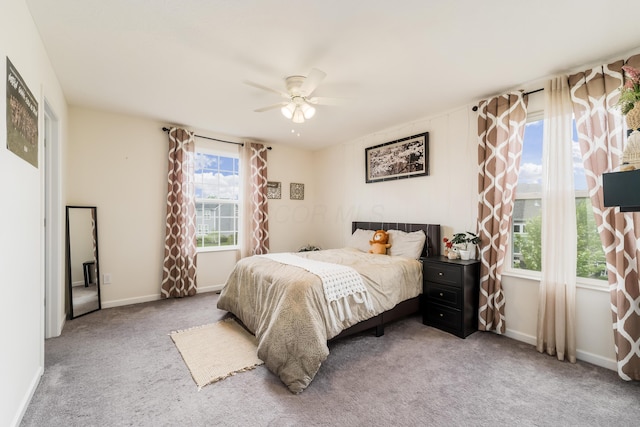 8123 Comstock Ter NW, Pickerington, OH 43147 - carpeted bedroom featuring baseboards and a ceiling fan
