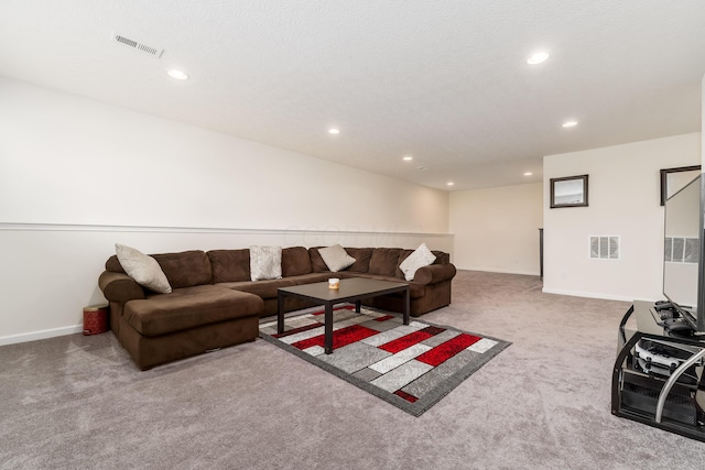 8123 Comstock Ter NW, Pickerington, OH 43147 - living room featuring carpet flooring, recessed lighting, and baseboards