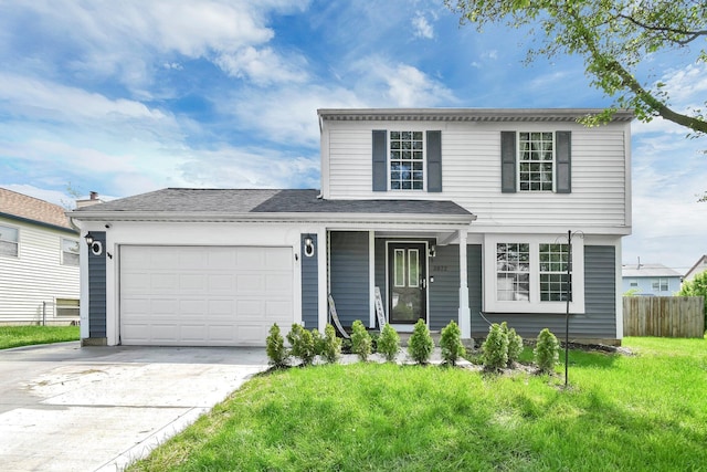 3072 Bocastle Ct, Reynoldsburg, OH 43068 - traditional-style home featuring concrete driveway, an attached garage, and a porch