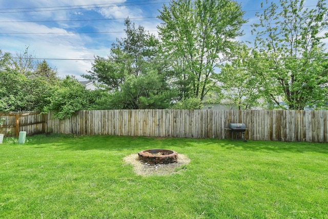 3072 Bocastle Ct, Reynoldsburg, OH 43068 - view of yard with a fire pit