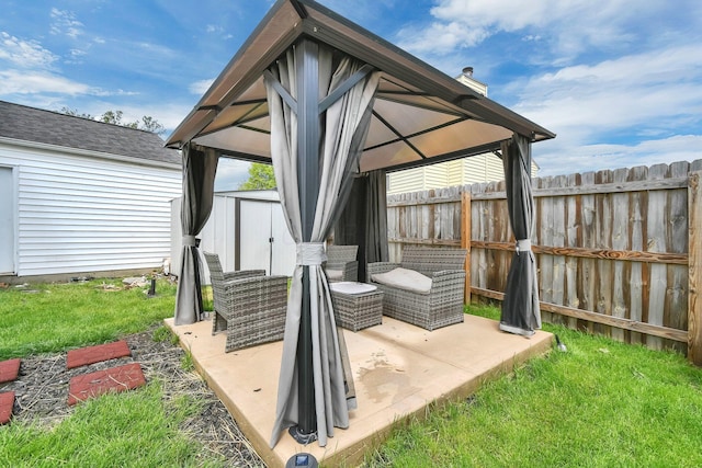 3072 Bocastle Ct, Reynoldsburg, OH 43068 - view of patio with a gazebo