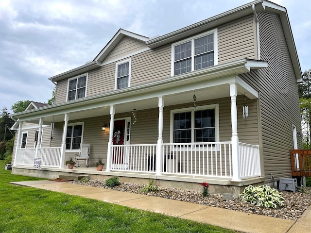 7719 Bear Run Rd, Logan, OH 43138 - view of front facade with a porch