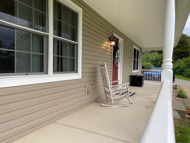 7719 Bear Run Rd, Logan, OH 43138 - view of patio with covered porch
