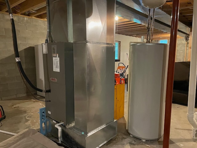7719 Bear Run Rd, Logan, OH 43138 - utilities featuring water heater and heating unit
