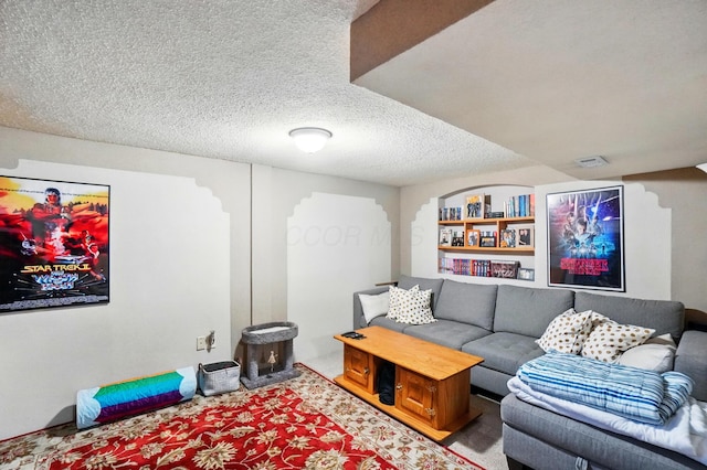 8380 Squad Dr, Galloway, OH 43119 - living room featuring a textured ceiling