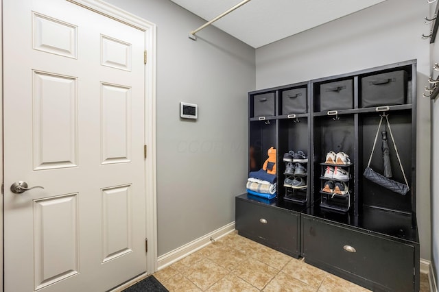 4166 Borge Way, Dublin, OH 43016 - mudroom featuring baseboards and light tile patterned floors