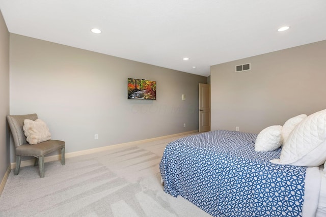 4166 Borge Way, Dublin, OH 43016 - bedroom featuring light colored carpet, baseboards, and recessed lighting