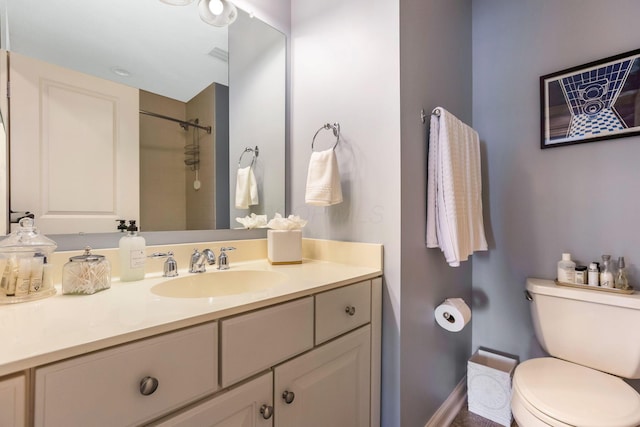 4166 Borge Way, Dublin, OH 43016 - bathroom with vanity, toilet, and a shower