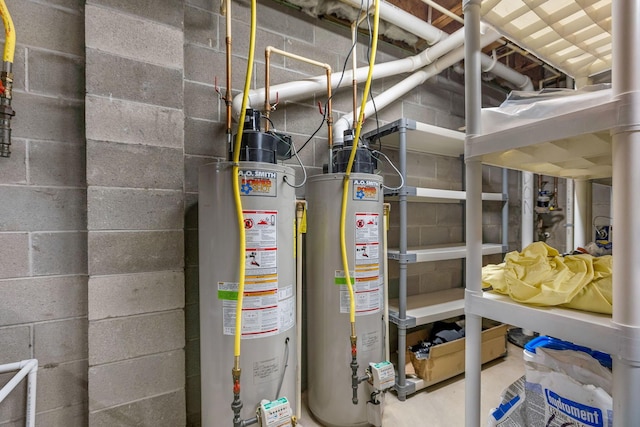 4166 Borge Way, Dublin, OH 43016 - utility room with gas water heater