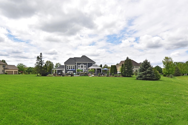 4166 Borge Way, Dublin, OH 43016 - view of grassy yard with a gazebo