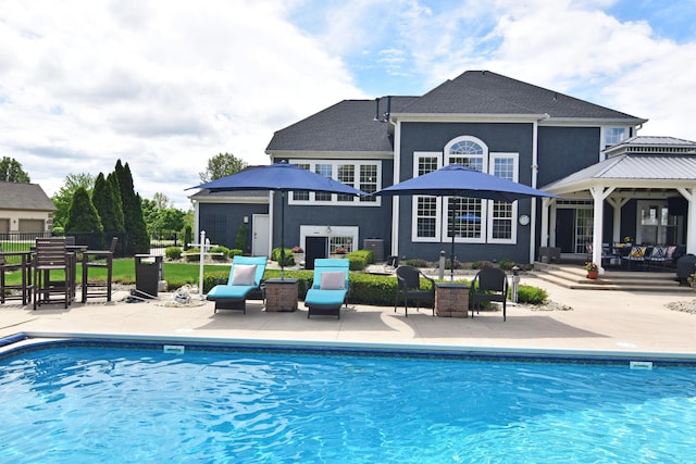 4166 Borge Way, Dublin, OH 43016 - view of pool with a gazebo and a patio area