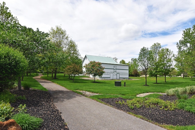 4166 Borge Way, Dublin, OH 43016 - view of property's community featuring a yard