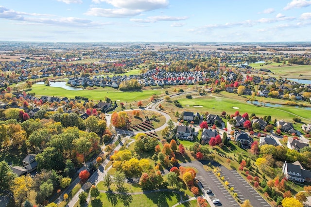 4166 Borge Way, Dublin, OH 43016 - view of property location with a golf course, a nearby body of water, and nearby suburban area
