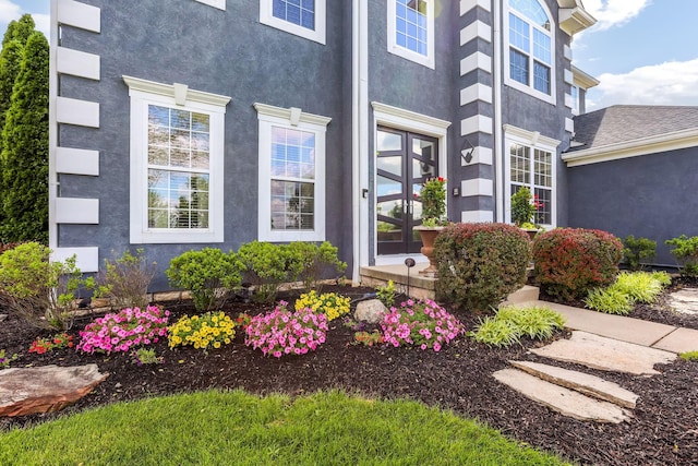 4166 Borge Way, Dublin, OH 43016 - entrance to property with stucco siding