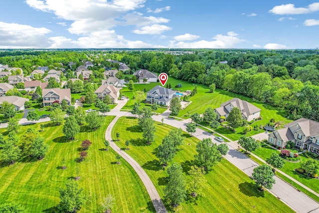 4166 Borge Way, Dublin, OH 43016 - aerial perspective of suburban area