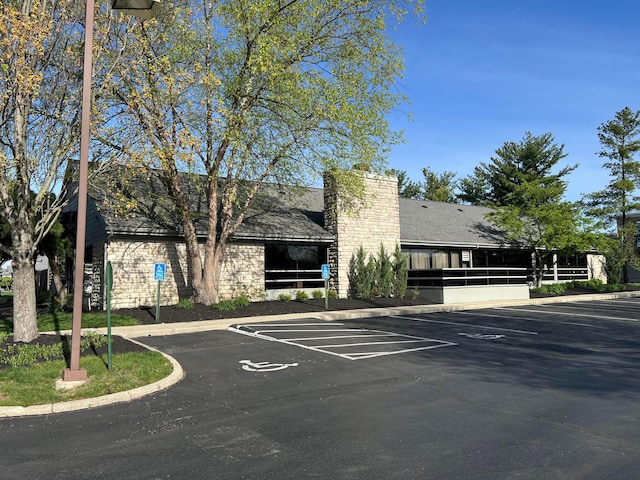 view of uncovered parking lot