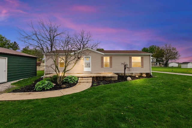 8164 Atlantic St, Caledonia, OH 43314 - manufactured / mobile home with a lawn and a porch