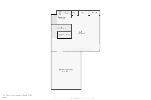 1753 Chestnut Farms Loop, Grove City, OH 43123 - room layout