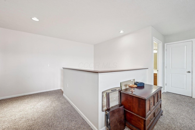 1753 Chestnut Farms Loop, Grove City, OH 43123 - corridor featuring carpet flooring, baseboards, recessed lighting, and an upstairs landing