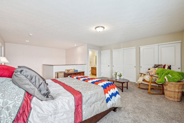 1753 Chestnut Farms Loop, Grove City, OH 43123 - carpeted bedroom featuring two closets, ensuite bath, and recessed lighting