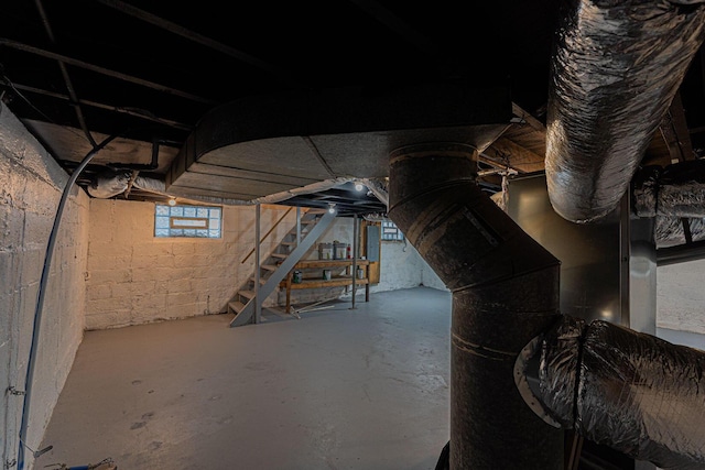 549 Hanford St, Columbus, OH 43206 - basement with stairs