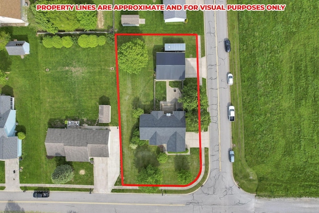 11708 Broad St, Millersport, OH 43046 - aerial view of property and surrounding area with property parcel outlined
