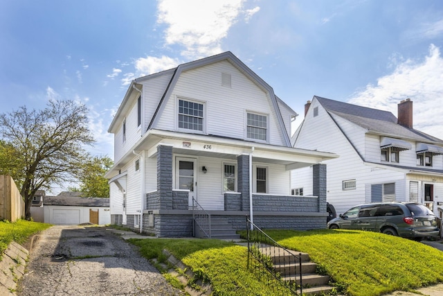 436 Nashoba Ave, Columbus, OH 43223 - dutch colonial featuring a porch and a gambrel roof