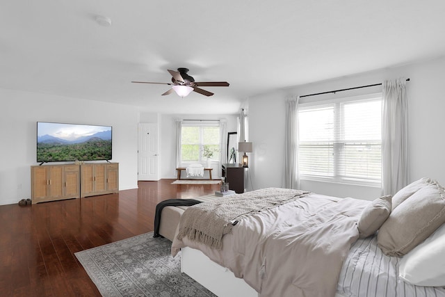 210 Carson Ct, Pickerington, OH 43147 - bedroom featuring wood finished floors and ceiling fan