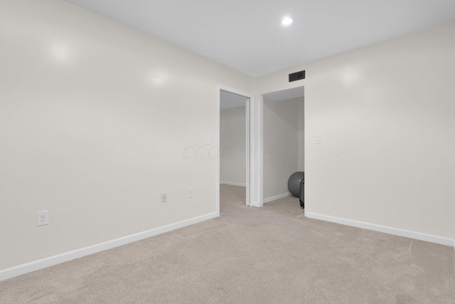 210 Carson Ct, Pickerington, OH 43147 - spare room with light carpet, baseboards, and recessed lighting