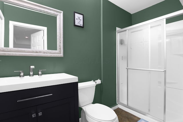 210 Carson Ct, Pickerington, OH 43147 - full bath with toilet, a shower stall, and vanity