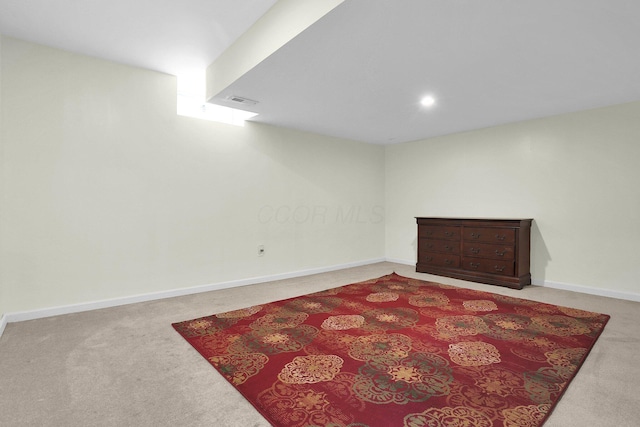 210 Carson Ct, Pickerington, OH 43147 - finished below grade area featuring carpet and baseboards
