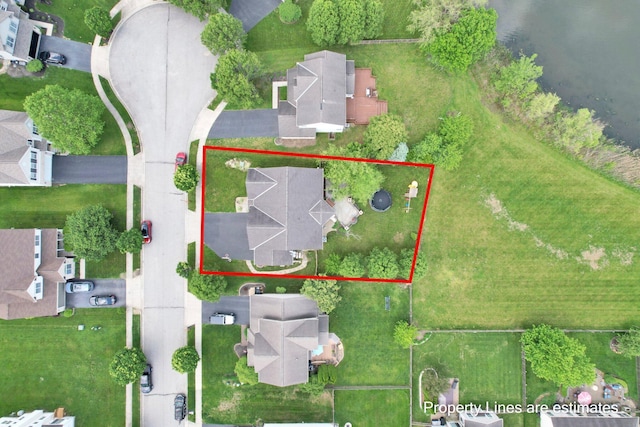 210 Carson Ct, Pickerington, OH 43147 - aerial perspective of suburban area with property parcel outlined
