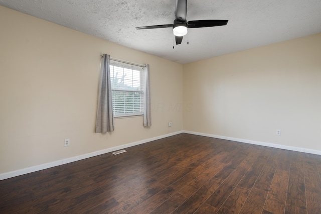 143 Tarryton Ct W Unit 24E, Columbus, OH 43228 - empty room with wood finished floors, ceiling fan, baseboards, and a textured ceiling