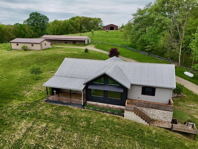2215 Township Road 362 SE, Junction City, OH 43748 - rear view of property featuring stairs and metal roof