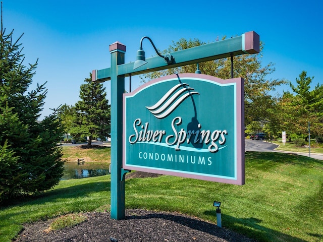 2412 Warm Springs Dr, Hilliard, OH 43026 - community / neighborhood sign featuring a yard