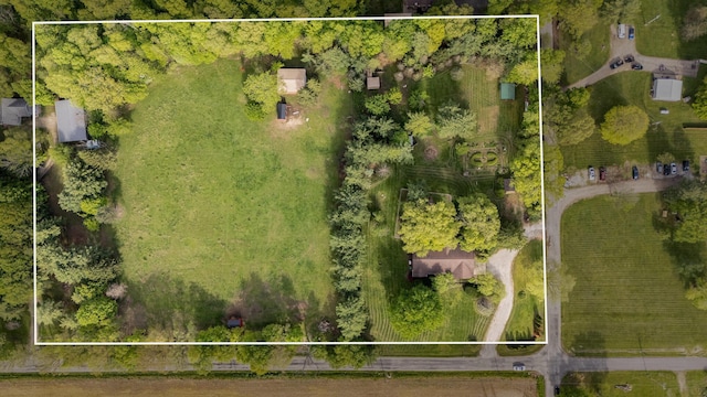 26976 Jackson Rd, Circleville, OH 43113 - aerial view of property and surrounding area featuring property parcel outlined
