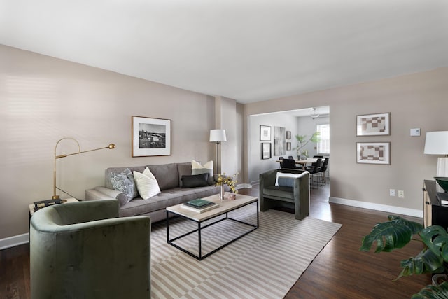 1809 NW Ct Unit E, Columbus, OH 43212 - living room with wood finished floors