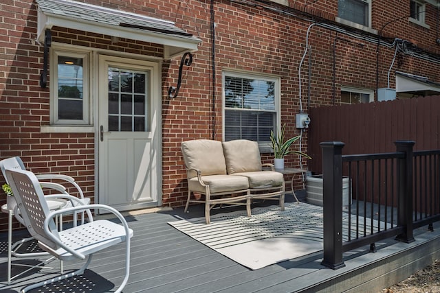 1809 NW Ct Unit E, Columbus, OH 43212 - view of wooden deck